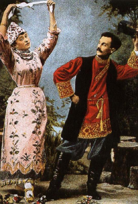nikolay gogol russian folk dancers china oil painting image